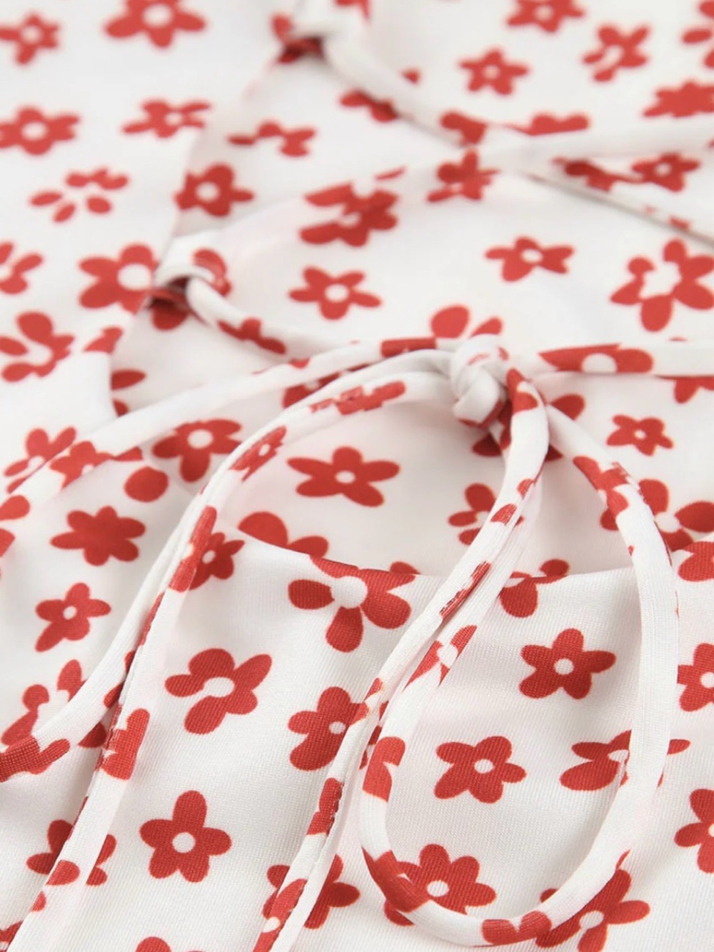 Commense Cream Maxi Dress with Red Floral Print - Picture 4 of 5